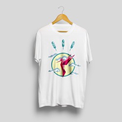 Hummingbird printed t-shirt : Kolor - Biały, Rozmiar - M