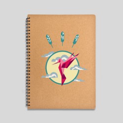 Hummingbird notebook : Paper Type - Ruled