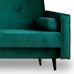 Zielona sofa / kanapa z funkcją spania