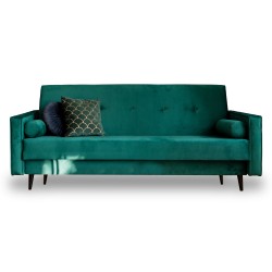 Zielona sofa / kanapa z funkcją spania